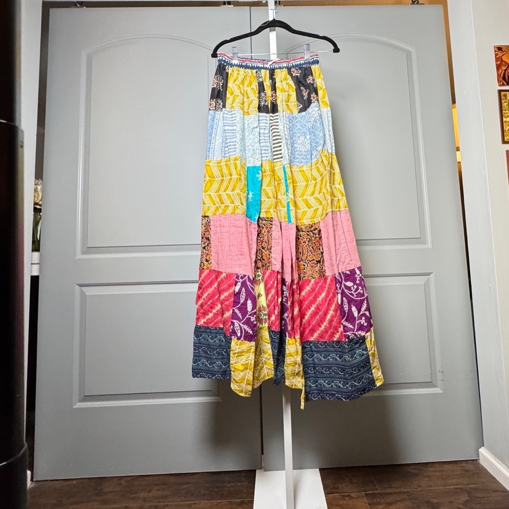 Ashly Taylor Patchwork Wide Leg Pants
